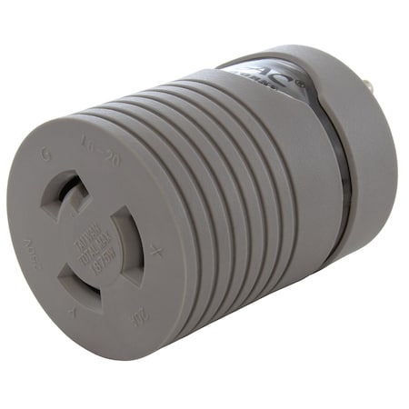 Ac Works EVSE Upgrade EV Charging Adapter 15A Household Plug to NEMA L6-20R Connector EV515L620